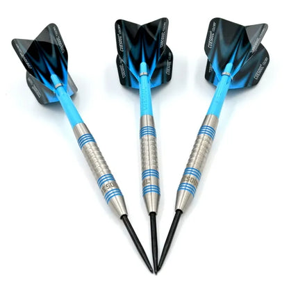 CUESOUL Glory 22 gram Blue Grooves & Blue Shafts 85% Tungsten Steel Tip Dart Set