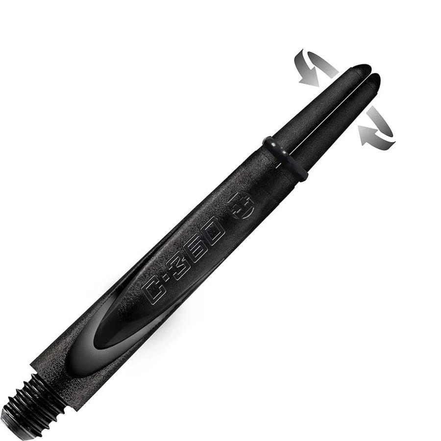 Harrows Carbon 360 Dart Shafts - Black  - Midi