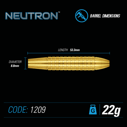 Winmau Neutron 22 gram Brass Steel Tip Darts