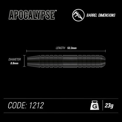 Winmau Apocalypse Steel Tip Dart Set 23 gram Brass