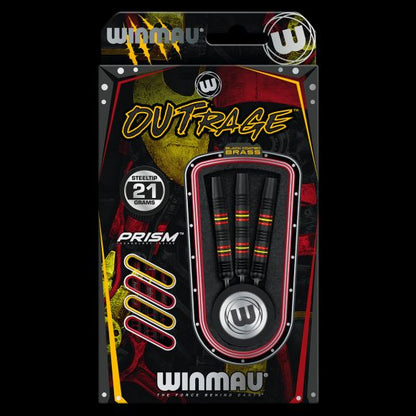 Winmau Outrage 21 gram Brass Steel Tip Darts