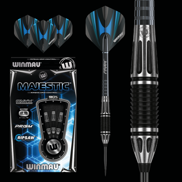 Winmau Majestic 26 gram 90% Tungsten Alloy Steel Tip Darts