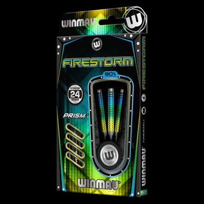 Winmau Firestorm Steel Tip Dart Set 24 gram 90% Tungsten alloy