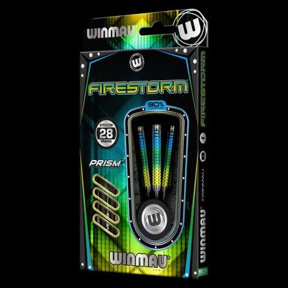 Winmau Firestorm Steel Tip Dart Set 28 gram 90% Tungsten alloy