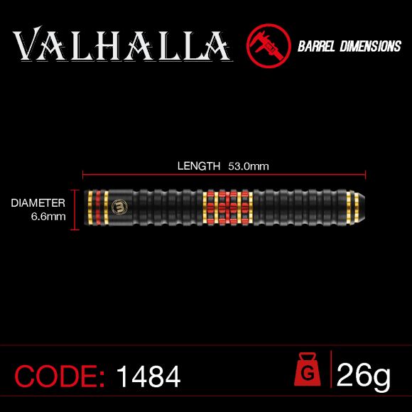 Valhalla 26 gram 95%/85% Tungsten alloy Dual Core technology