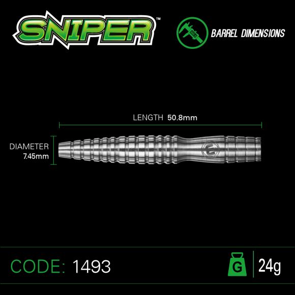Winmau Sniper 24 gram 90% Tungsten alloy