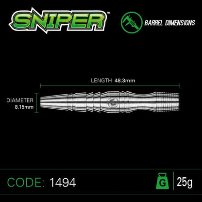 Winmau Sniper 25 gram 90% Tungsten alloy