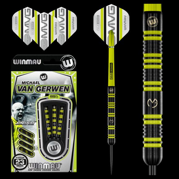 WINMAU Michael Van Gerwen MvG Coffret Cadeau De 50 Fléchettes Avec 4