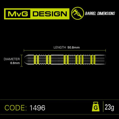 Winmau Michael Van Gerwen MvG 85% Pro-Series 23 gram 85% Tungsten alloy