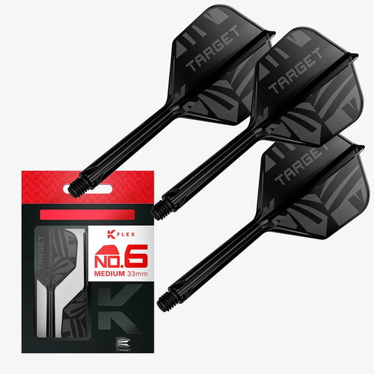 Target Printed K-Flex Flight System No. 6 Medium Black