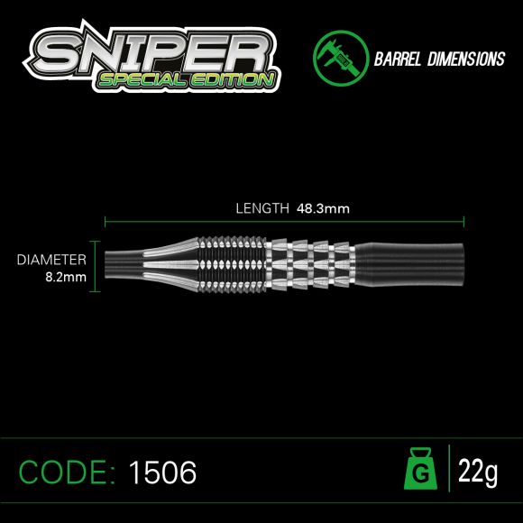 Winmau Sniper SE 22 gram 90% Tungsten alloy