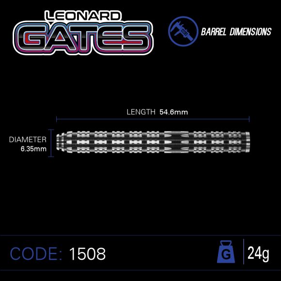 Winmau Leonard Gates 24 gram 90% Tungsten alloy