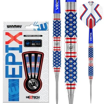 Winmau Epix Steel Tip Dart Set 22 gram 90% Tungsten Alloy