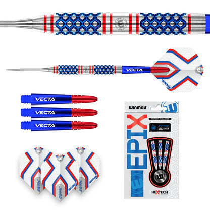 Winmau Epix Steel Tip Dart Set 22 gram 90% Tungsten Alloy