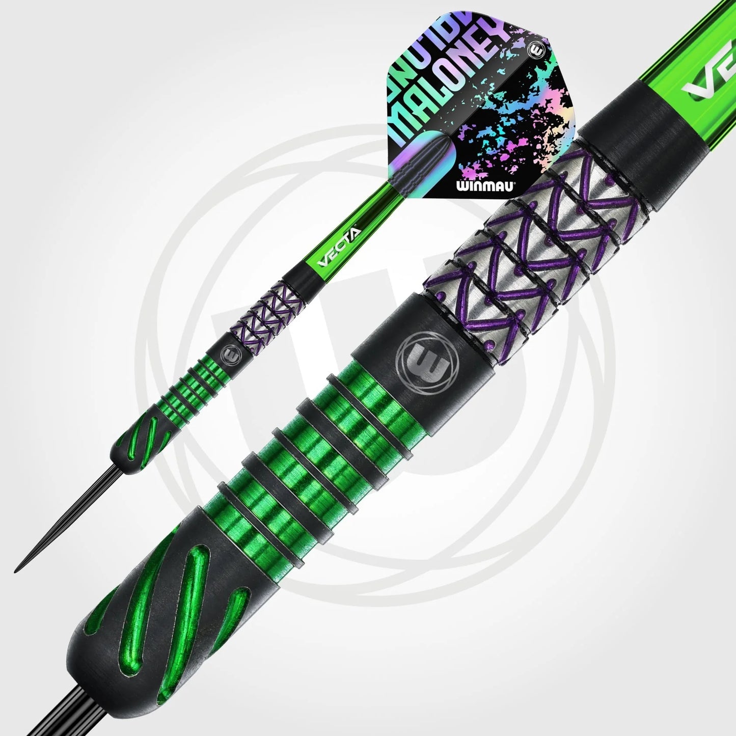 Winmau Mike Maloney Steel Tip Darts 24g 90% Tungsten Alloy