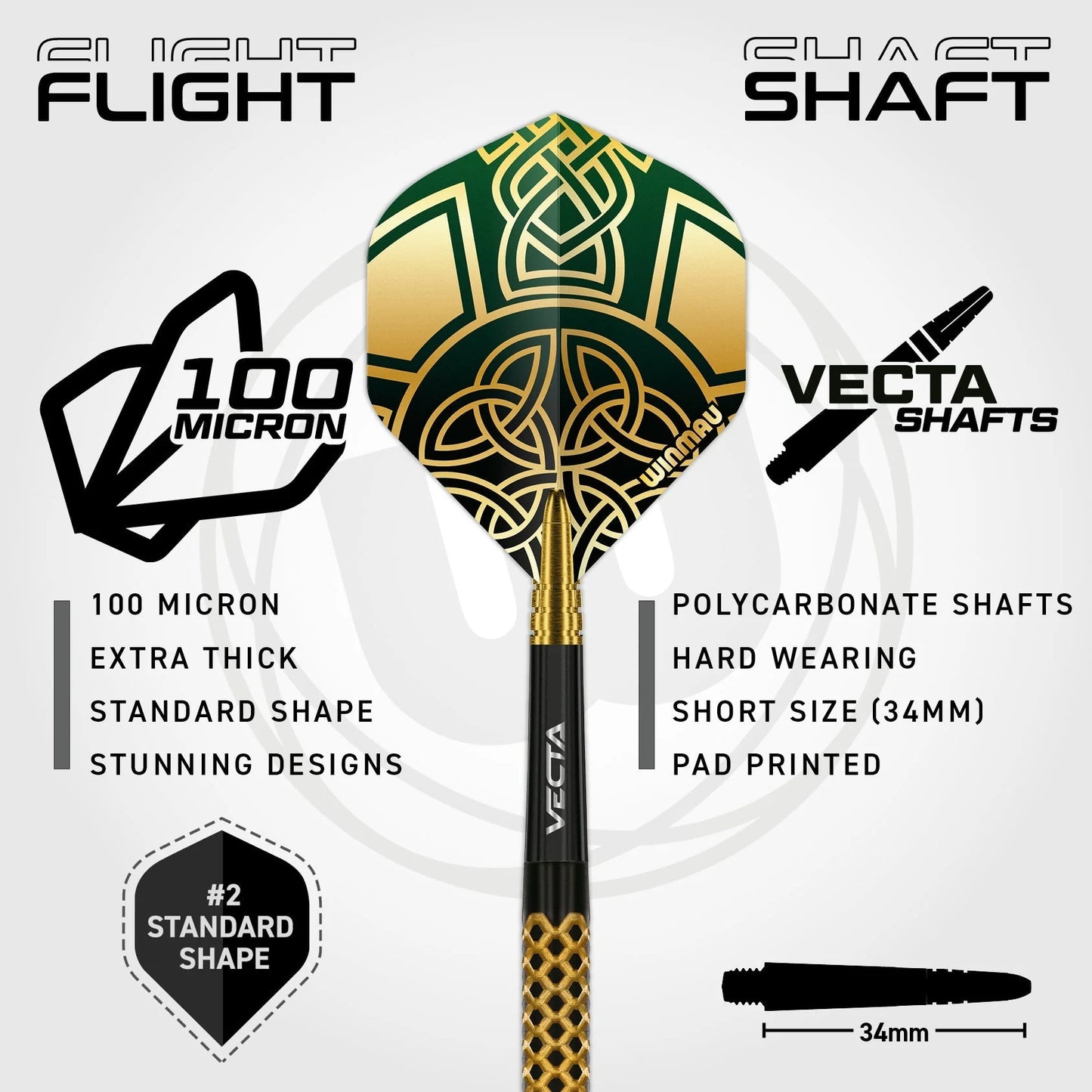 Winmau Brendan Dolan Steel Tip Darts 23g 90% Tungsten Alloy