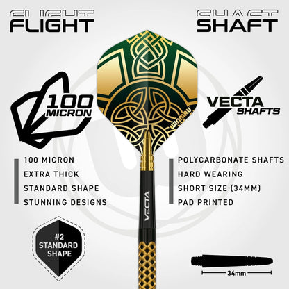 Winmau Brendan Dolan Steel Tip Darts 23g 90% Tungsten Alloy