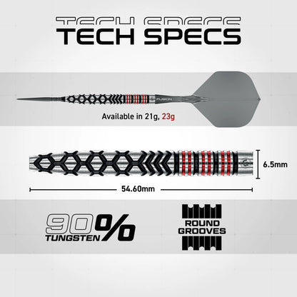 Winmau Frontier Collection - Fornax Switch Point Steel Tip Darts - Tapered 23g 90% Tungsten Alloy