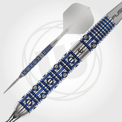 Winmau Frontier Collection - Lunaris Switch Point Steel Tip Darts - Parallel 25g 90% Tungsten Alloy