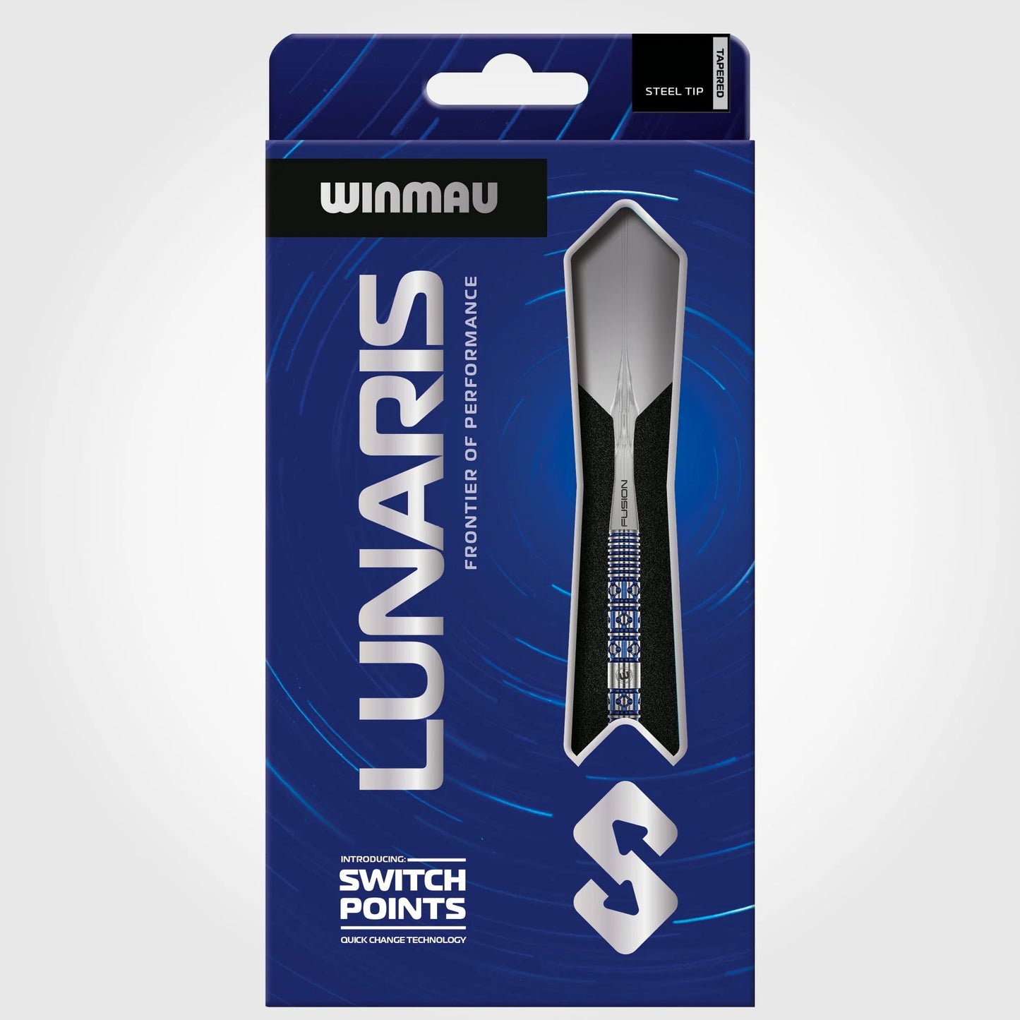 Winmau Frontier Collection - Lunaris Switch Point Steel Tip Darts - Tapered 24g 90% Tungsten Alloy