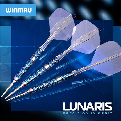 Winmau Frontier Collection - Lunaris Switch Point Steel Tip Darts - Tapered 24g 90% Tungsten Alloy