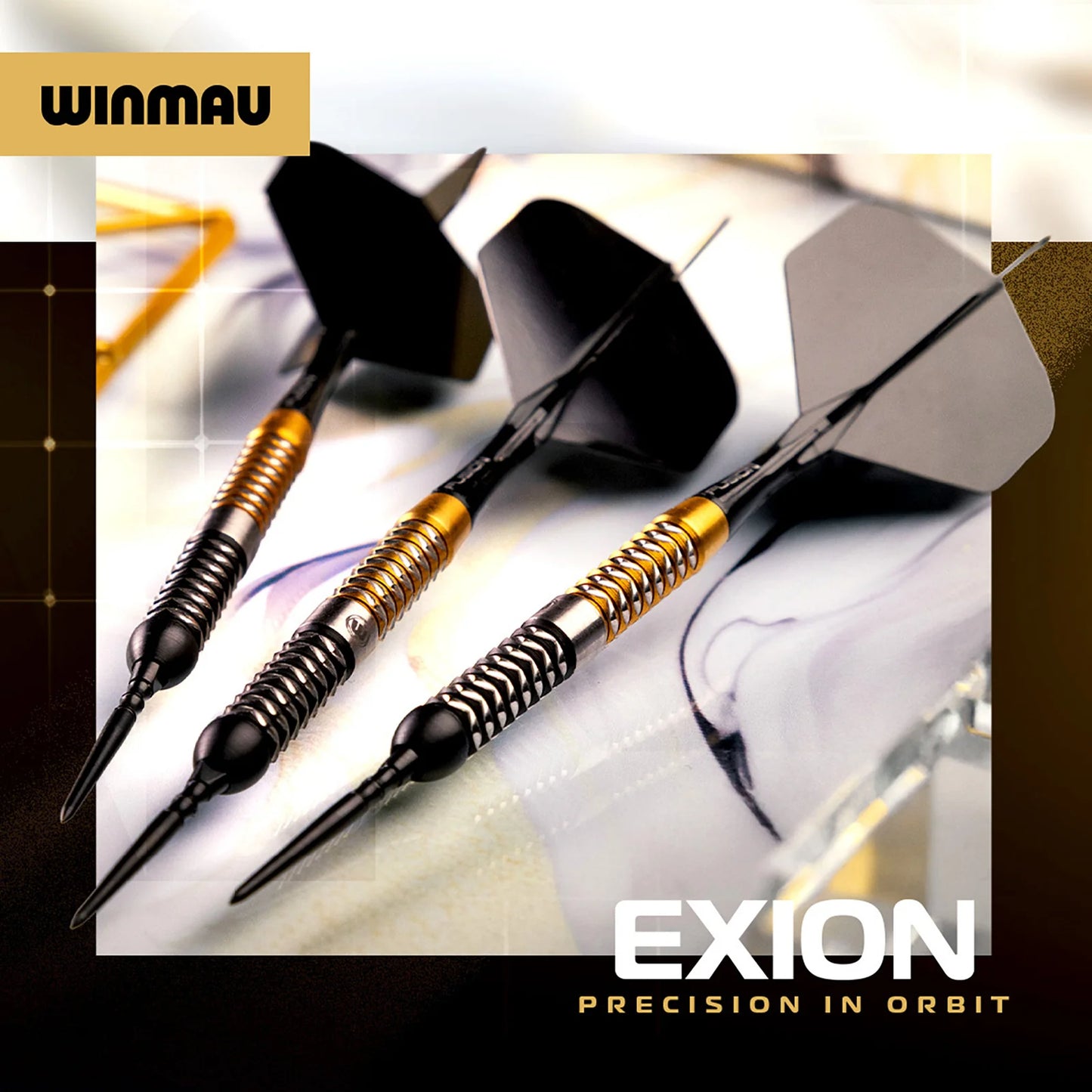 Winmau Frontier Collection - Exion Switch Point Steel Tip Darts - Parallel 22g 90% Tungsten Alloy