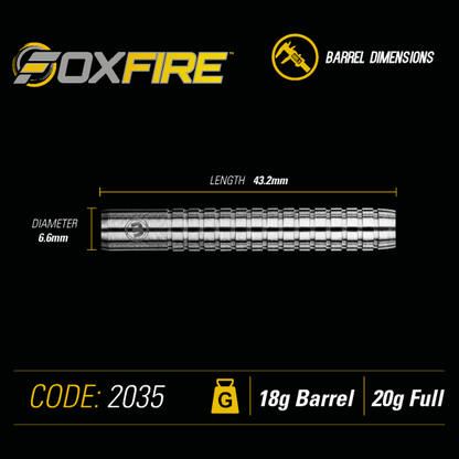 Winmau Foxfire 20 gram 80% Tungsten alloy SOFT TIP