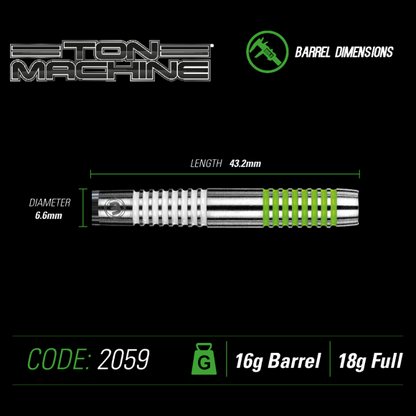 Ton Machine 18 gram 80% Tungsten alloy SOFT TIP