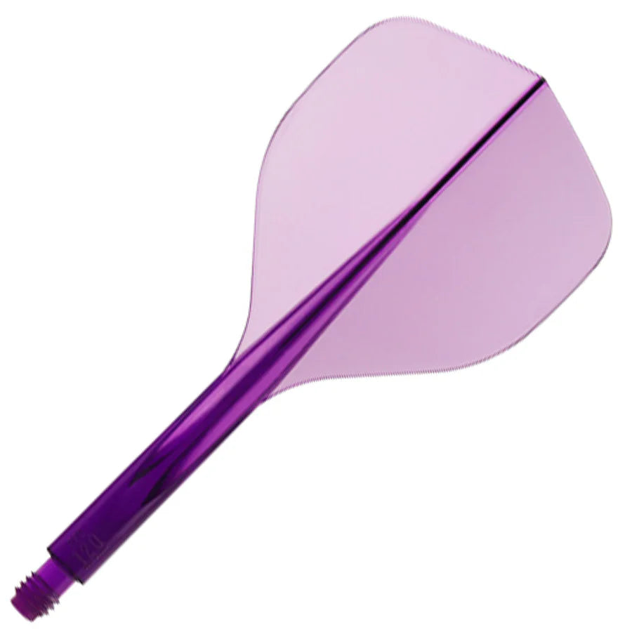 Ailettes De Fléchettes Condor Zero Stress - Petit, Transparent Violet, Court