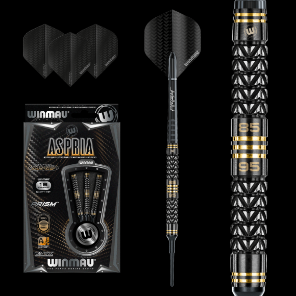 Aspria 18 gram 95%/85% Tungsten alloy Dual Core technology SOFT TIP