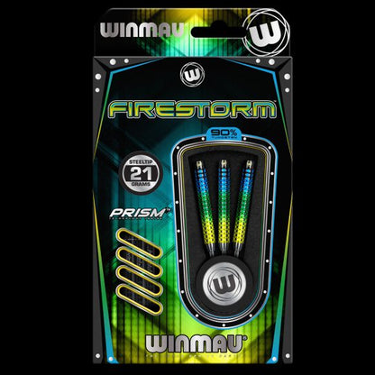 Winmau Firestorm Steel Tip Dart Set 21 gram 90% Tungsten alloy