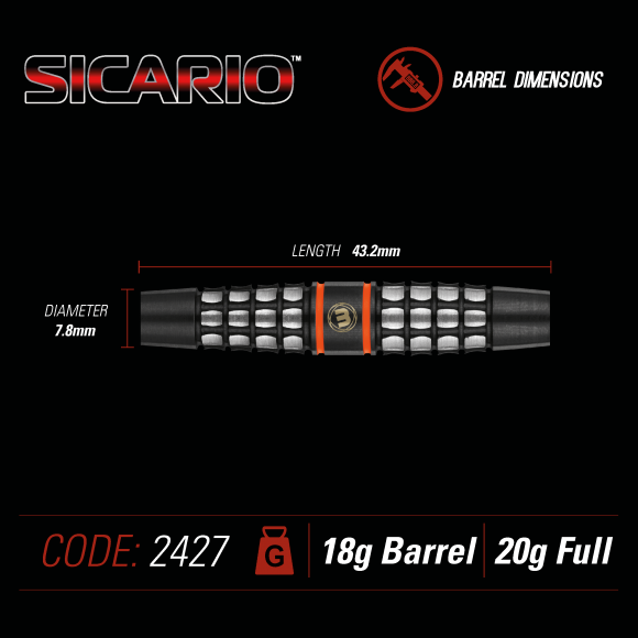 Sicario 20 gram 90% Tungsten alloy SOFT TIP