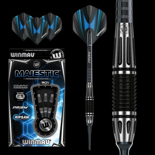 Winmau Majestic 22 gram 90% Tungsten Alloy Soft Tip Darts