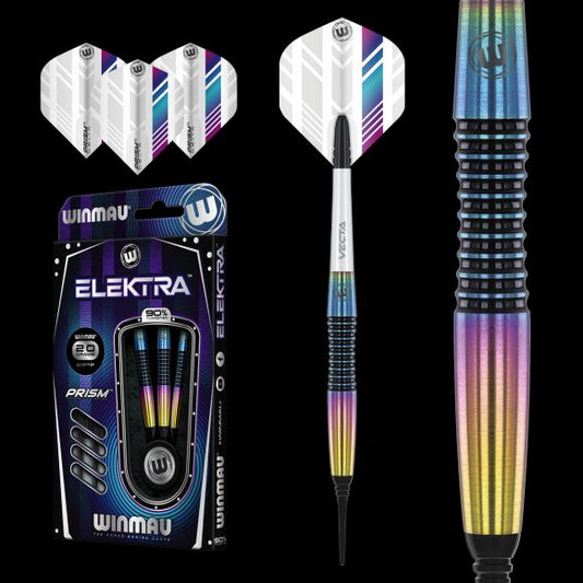 Winmau Elektra 18 gram barrel / 20 gram full 90% Tungsten alloy SOFT TIP