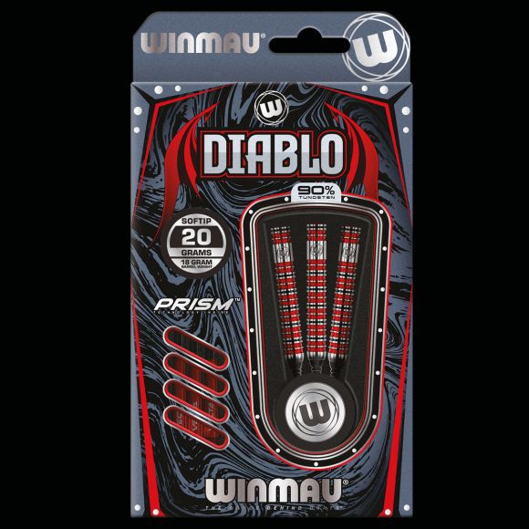 Winmau Diablo 18 gram barrel/20 gram full 90% Tungsten alloy SOFT TIP
