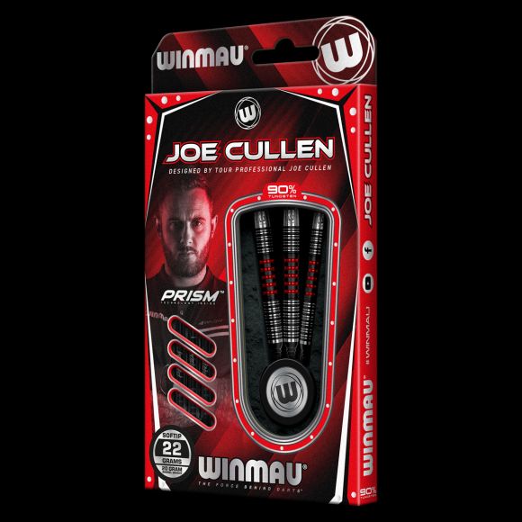 WINMAU Joe Cullen 22 gram Softip Tungsten Darts Set met Flights en Stengels WINMAU Joe Cullen 22 gram Softip Tungsten Darts Set met Flights en Stengels