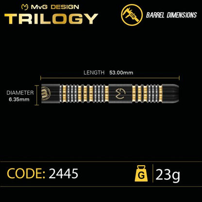 MvG Trilogy 23 gram 90% Tungsten alloy