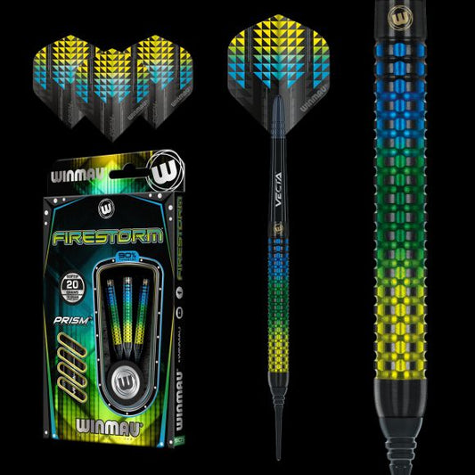 Winmau Firestorm 18 gram barrel/20 gram full 90% Tungsten alloy SOFT TIP