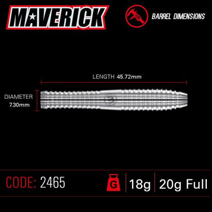 Winmau Maverick 18 gram barrel/20 gram full 80% Tungsten alloy SOFT TIP