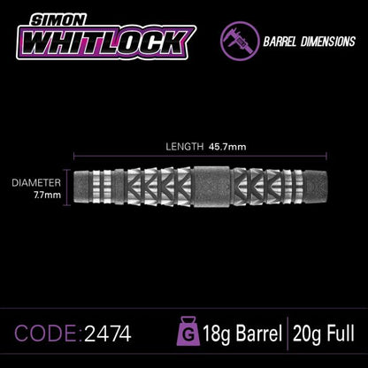 Simon Whitlock 20 gram 90% Tungsten alloy SOFT TIP