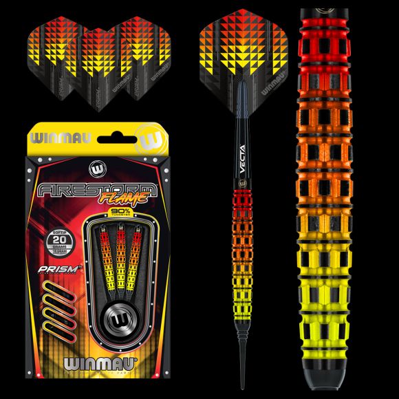 Winmau Firestorm Flame 20 gram 90% Tungsten alloy SOFT TIP
