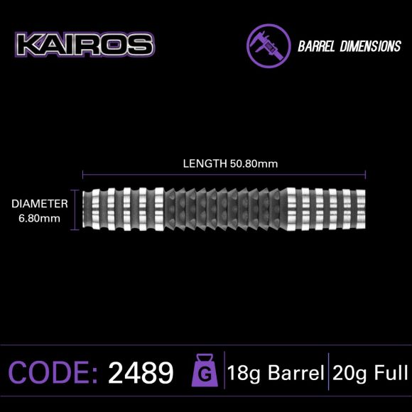 Winmau Kairos 2 SOFT TIP Dart Set 20 gram 90% Tungsten Alloy
