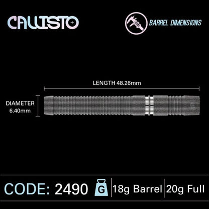 Winmau Callisto 1 SOFT TIP Dart Set 20 gram 90% Tungsten Alloy
