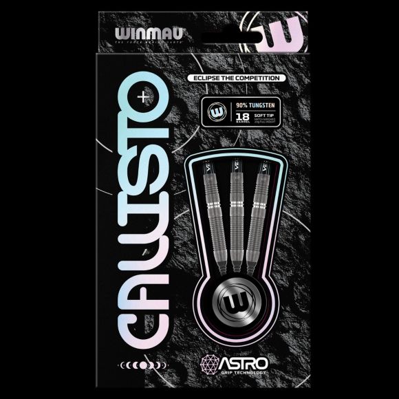 Winmau Callisto 3 SOFT TIP Dart Set 20 gram 90% Tungsten Alloy