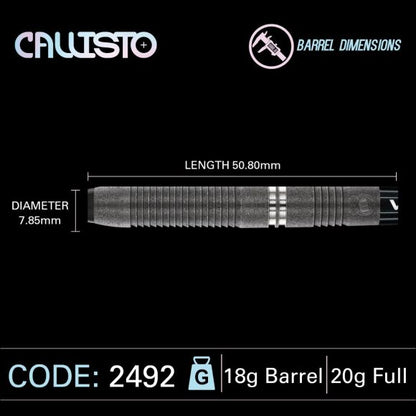 Winmau Callisto 3 SOFT TIP Dart Set 20 gram 90% Tungsten Alloy