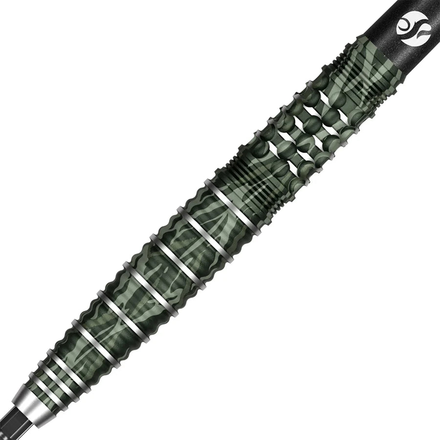 Shot Camo Ghillie Turbo Point Steel Tip Dart Set-90% Tungsten Barrels - 24gm