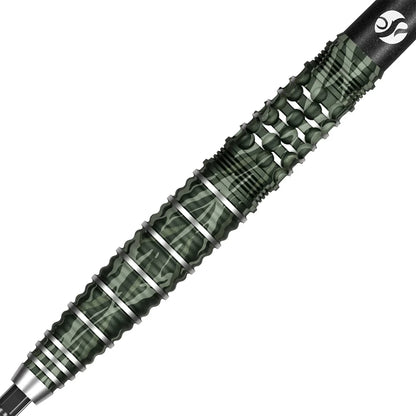 Shot Camo Ghillie Turbo Point Steel Tip Dart Set-90% Tungsten Barrels - 24gm