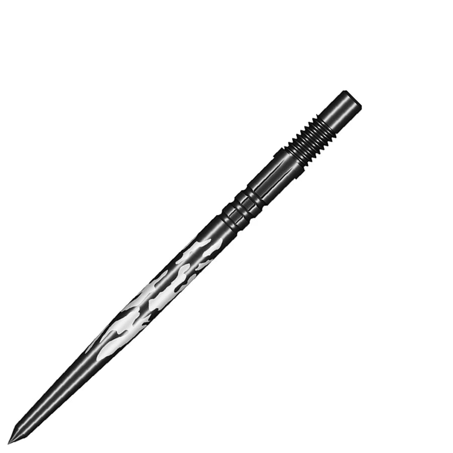 Shot Shadow Black Steel Tip Turbo Dart Points - 35mm