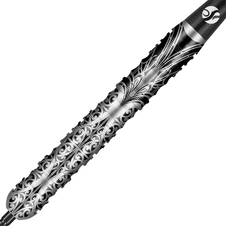 Shot Warrior Taiaha Turbo Point Steel Tip Dart Set-90% Tungsten Barrels - 24gm