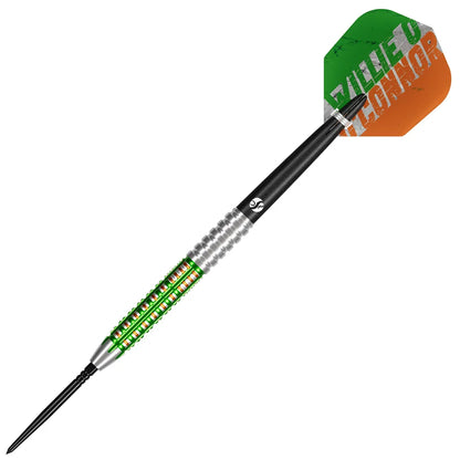 Shot Pro Series Willie O'Connor Turbo Point Steel Tip Dart Set-90% Tungsten Barrels - 23gm